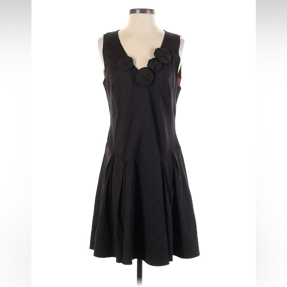 Max Azria wool and silk cocktail party little black dress, size small